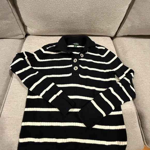 Lauren Ralph Lauren LOT of 4 Striped Solid Tops Black White Yellow Size Large L - Picture 10 of 15